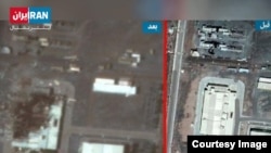 Iran - A satellite image showing a building at Natanz enrichment facility before and after a Jul2, 2020 incident.