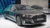 Audi A8 на аўтамабільнай выставе, ілюстрацыйнае фота 