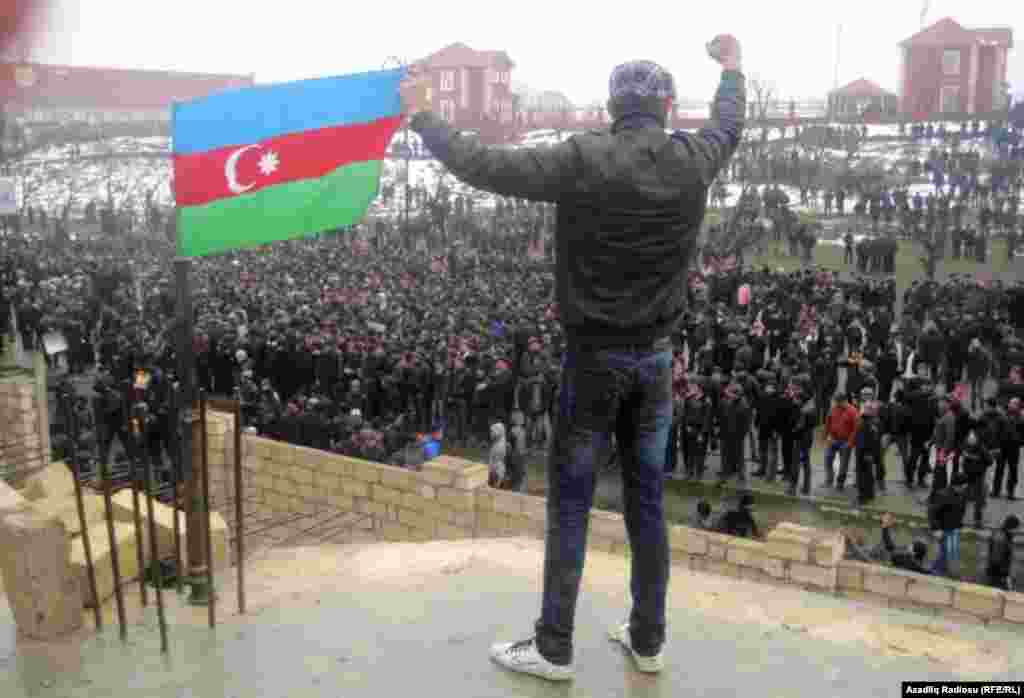 Azerbaijan - Protests in Guba, Guba, 01Mar2012