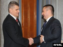 Ministar unutrašnjih poslova Ivan Brajović i direktor Policije Veselin Veljović