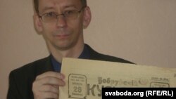 Галоўны рэдактар «Бабруйскага кур’ера» Анатоль Санаценка, архіўнае фота