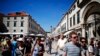 Tourists walk in Croatia's UNESCO protected medieval town of Dubrovnik August 28, 2012. From July, tourists and truckers will have to cross the external borders of the EU to go from one part of Croatia to another, negotiating long, costly queues and stric