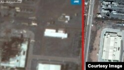 A satellite image showing a building at Natanz enrichment facility before (R) and after a July 2, 2020 incident. Courtesy: Iran International TV