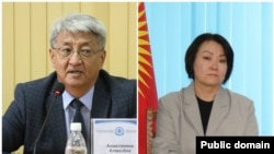 Алмазбек Акматалиев жана Айгүл Калчакеева.