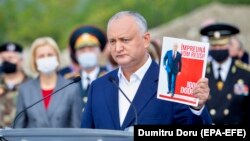 Președintele Igor Dodon, în plină campanie electorală, 2 octombrie 2020