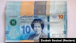 توحیده بن الشیخ بر روی اسکناس ۱۰ دیناری تونس