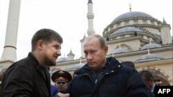 Russian Prime Minister Vladimir Putin and Chechen President Ramzan Kadyrov 