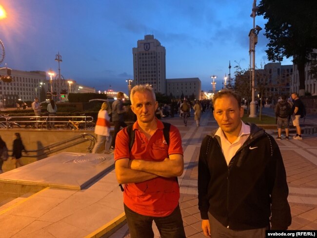 Siarhei Vazniak (links) und Andrei Dzmitryeu