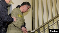 Капітан порома Лі Чон Сок у суді, 11 листопада 2014 року