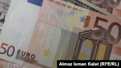 Банкнота номиналом 50 евро.