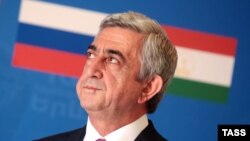 The announcement of a new CSTO crisis response center was made by Armenian President Serzh Sarkisian in Yerevan. 