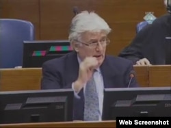 Radovan Karadžić u sudnici haškog tribunala, 24. siječanj 2012.