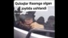 Скриншот видео, на котором запечатлен житель Андижана, запертый в багажник автомобиля марки «Спарк».