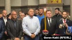 Lider SNSD-a Milorad Dodik na pomenu Ratku Mladiću u Hramu Hrista Spasitelja u Banjaluci, 27. avgust 2026.