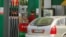 A man stands at a gas station in the Kyrgyz capital, Bishkek. (file photo)