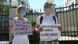 Solidaritate cu protestatarii din Belarus, la Chișinău