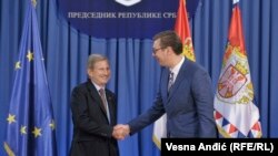 Johanes Han se pre predavanja susreo sa predsednikom Srbije Aleksandrom Vučićem