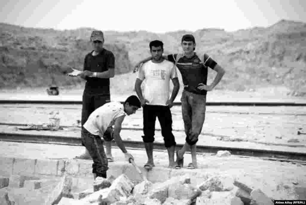 Workers receive 5 cents for each stone block they cut. They usually earn $20-$30 for up to 11 hours of work.