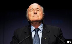 Joseph Blatter la o conferință de presă