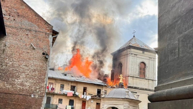 ლვოვის ცენტრზე დარტყმა განხორციელდა, დაზიანებულია იუნესკოს ობიექტი