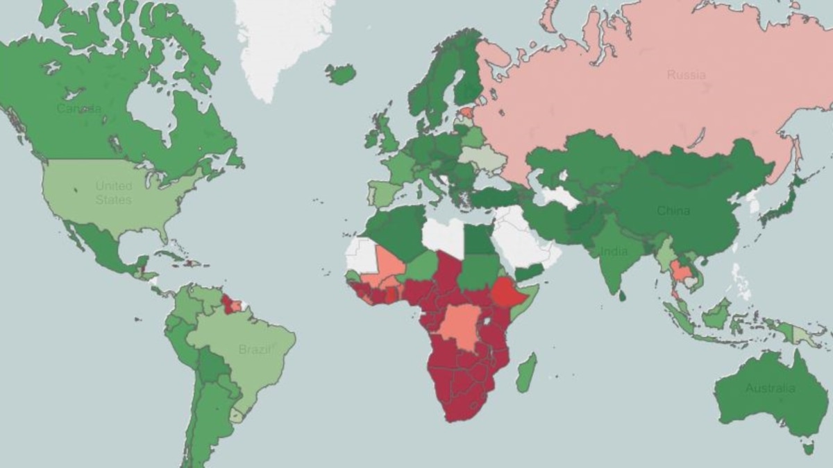 HIV Rates Around The World