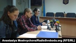 Сергій Олійник у Голосіївському суді Києва, 14 вересня 2017 року