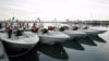 Screen Grab From video showing Iranian speed boats during a March 2016 ceremony
