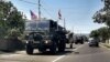 Американские военные грузовики на дорогах Грузии