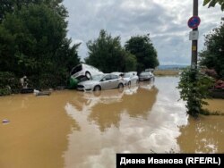 Imagine cu inundațiile din Germania
