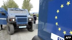 French members of an EU observer contingent near the village of Karaleti, Georgia