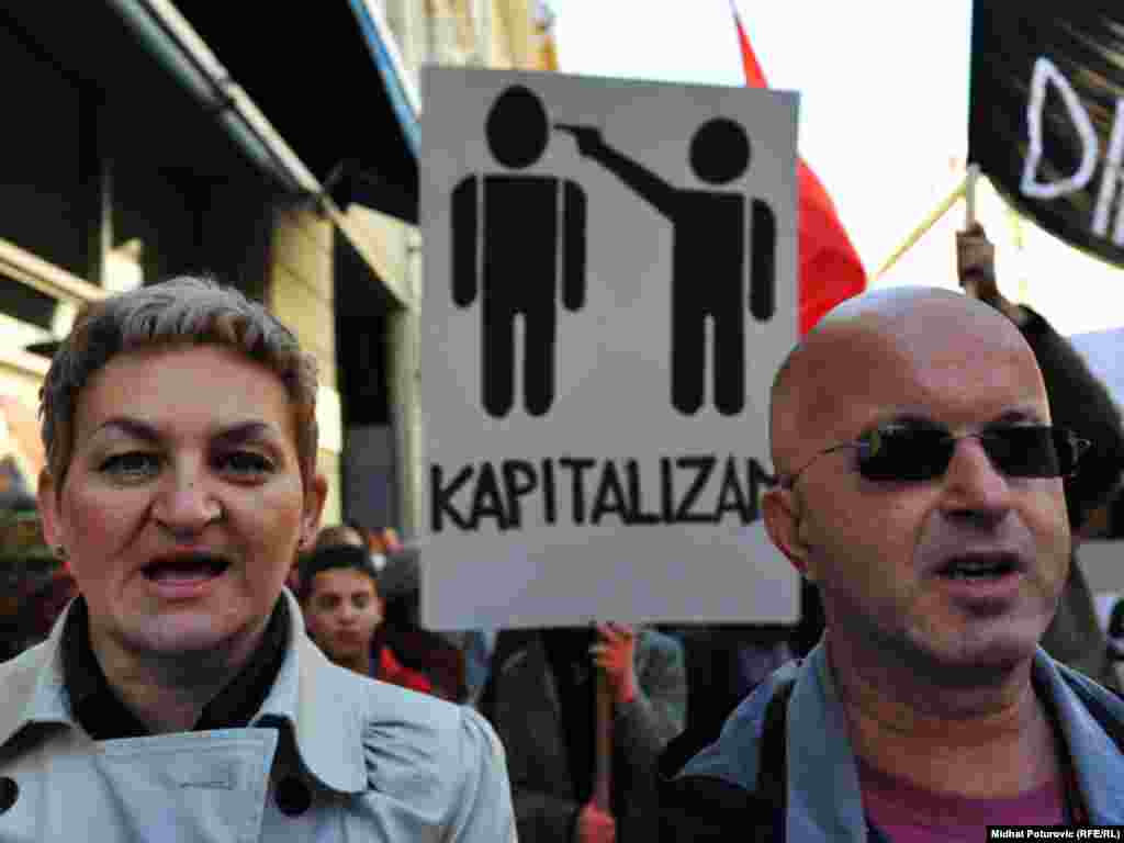 Protesti protiv neoliberalnog kapitalizma, Sarajevo, 15. oktobar 2011