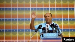 Conferință de presă a lui Traian Băsescu în timpul suspendării din 2012