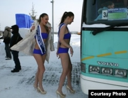 Участницы конкурса красоты в Новосибирске