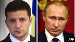 Президент України Володимир Зеленський і президент Росії Володимир Путін (комбіноване фото)