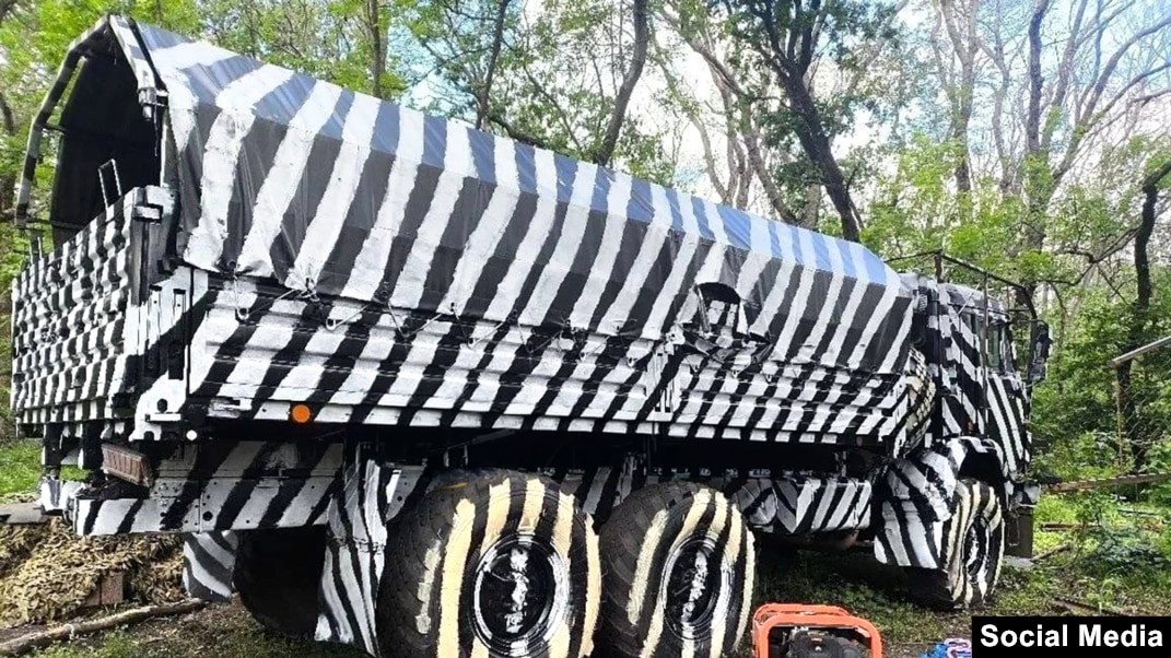 Zebra Trucks: Why Russia Is Using 'Dazzle Camouflage' In Ukraine