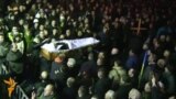 Dead Protesters Honored In Kyiv's Independence Square