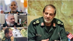 The commander of IRGC’s regional HQ in the center of Iran “Seyed-o-Shohada”, Javad Esteki and his provincial commanders Hossein Fada (Isfahan), Ali Mohammad Akbari (Chaharmahal and Bakhtiari), and Reza Shamsipour (Yazd).
