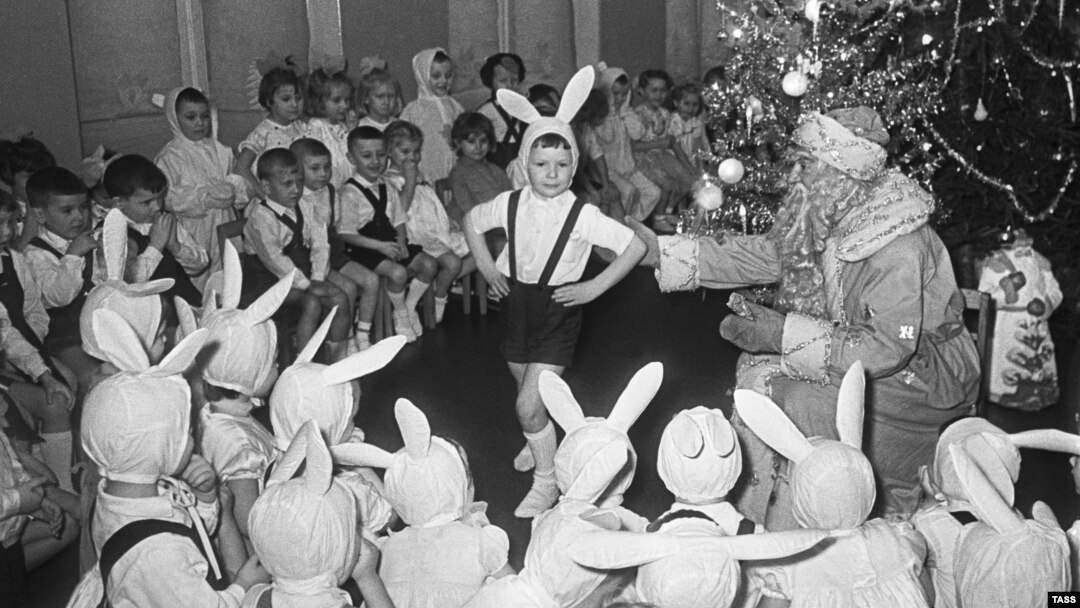 Новый год в детском саду, СССР, 1963 г.