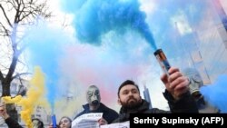 Акция националистов в Киеве, архивное фото