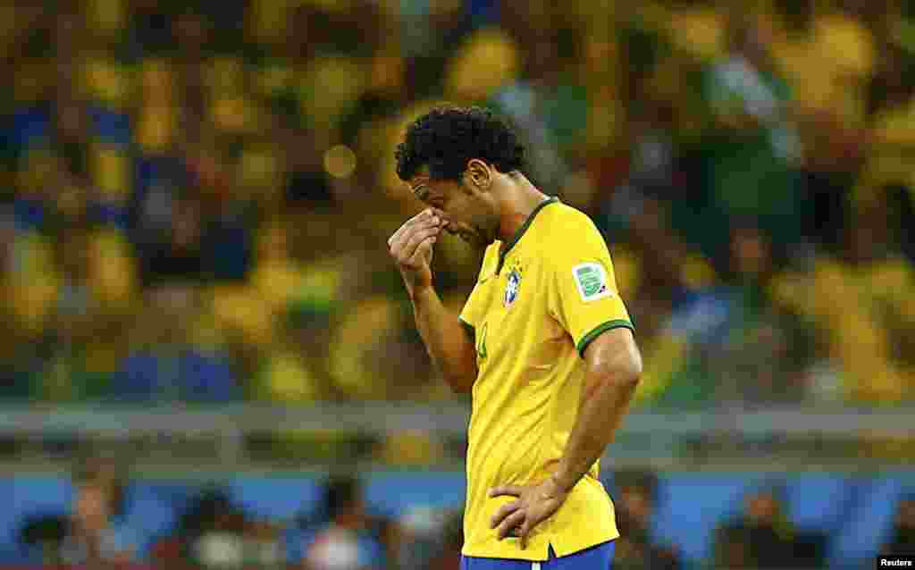 Brazil. 2014 World Cup semi-finals at the Mineirao stadium in Belo Horizonte July 8, 2014