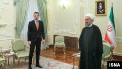 حسن روحانی در تهران با کریستین ینسن، وزیر امور خارجه دانمارک دیدار کرده بود.