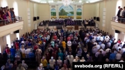A Pentecostal church in the western Brest region, in 2017.