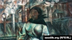 Картина художника Александра Шевченко «Баба с ведрами». 