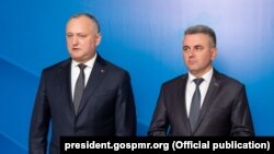 Igor Dodon și Vadim Krasnoselski la Bender, 25 decembrie 2018