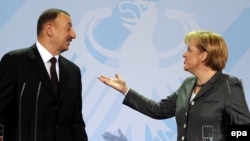 İlham Əliyev və Angela Merkel