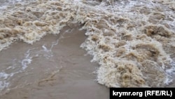 Река Катерлез в Ленинском районе Крыма, 13 августа 2021 года