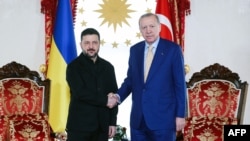 Одна з попередніх зустрічей Володимира Зеленського та Реджепа Тайїпа Ердогана, Стамбул, квітень 2026 року