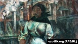 Картина художника Александра Шевченко «Баба с ведрами».