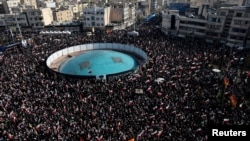 People gather in support of Iran's new supreme leader Mojtaba Khamenei, in Tehran