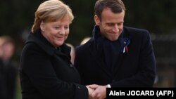 Angela Merkel și Emmanuel Macron